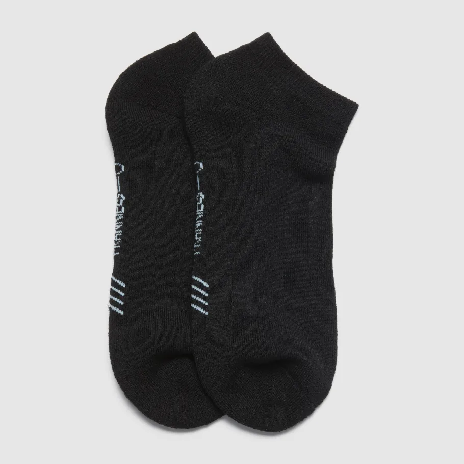 FRANKIE4 Socks-Ankle Adult Black Bamboo Cushioned 2 Pack