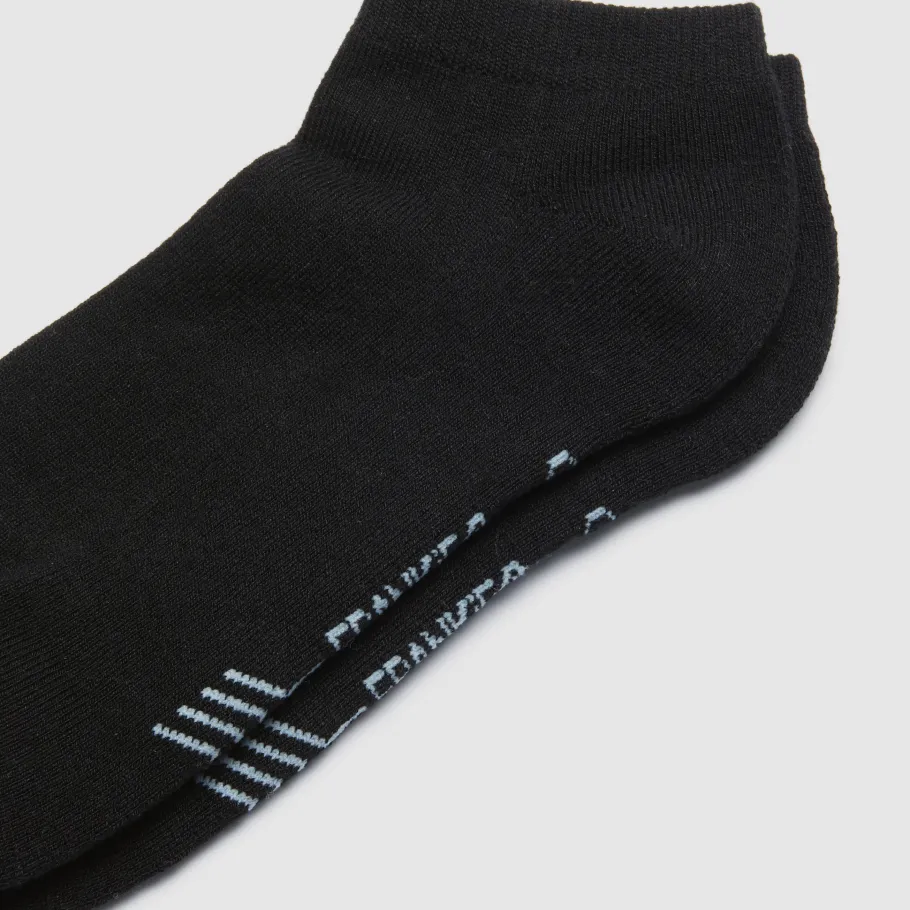 FRANKIE4 Socks-Ankle Adult Black Bamboo Cushioned 2 Pack