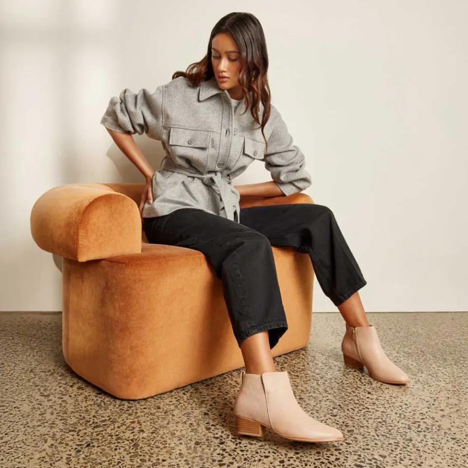 FRANKIE4 Mid Heel Boots|Ankle Boots-Charleston