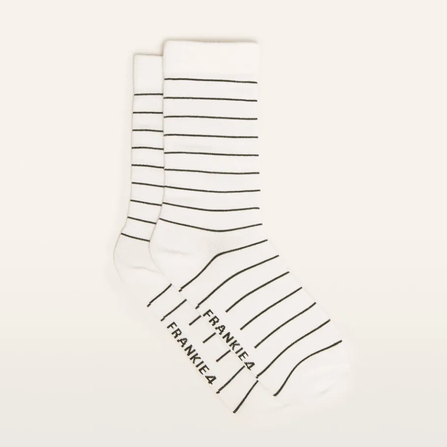FRANKIE4 Socks-Crew Adult Stripe Multi