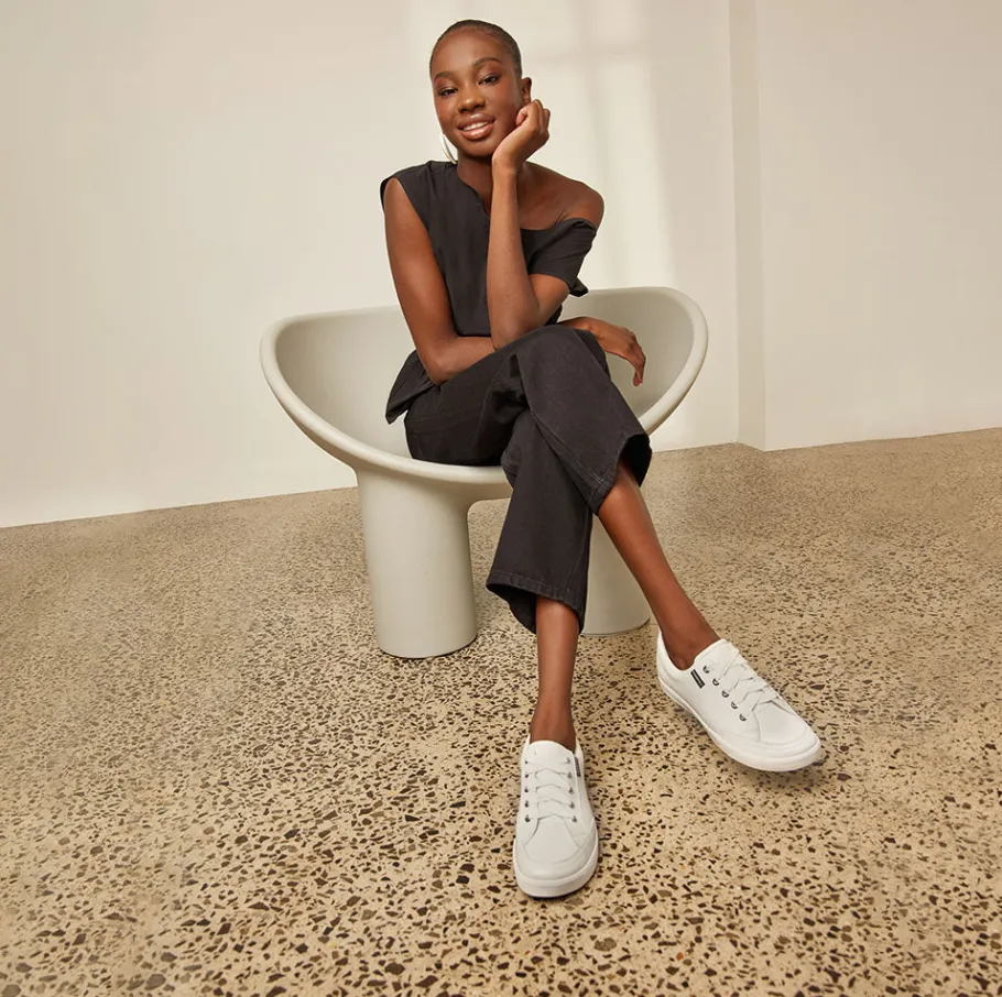 FRANKIE4 White Sneakers-Ellie V