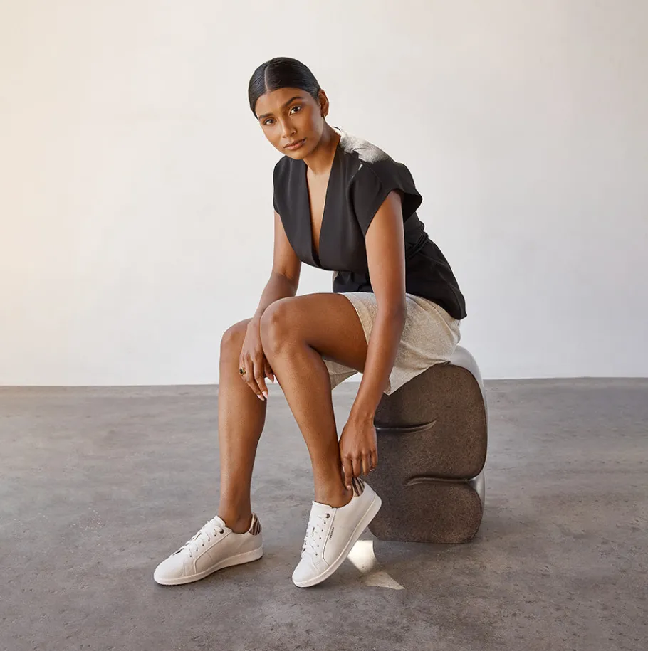FRANKIE4 Neutral Sneakers-Jackie V Print