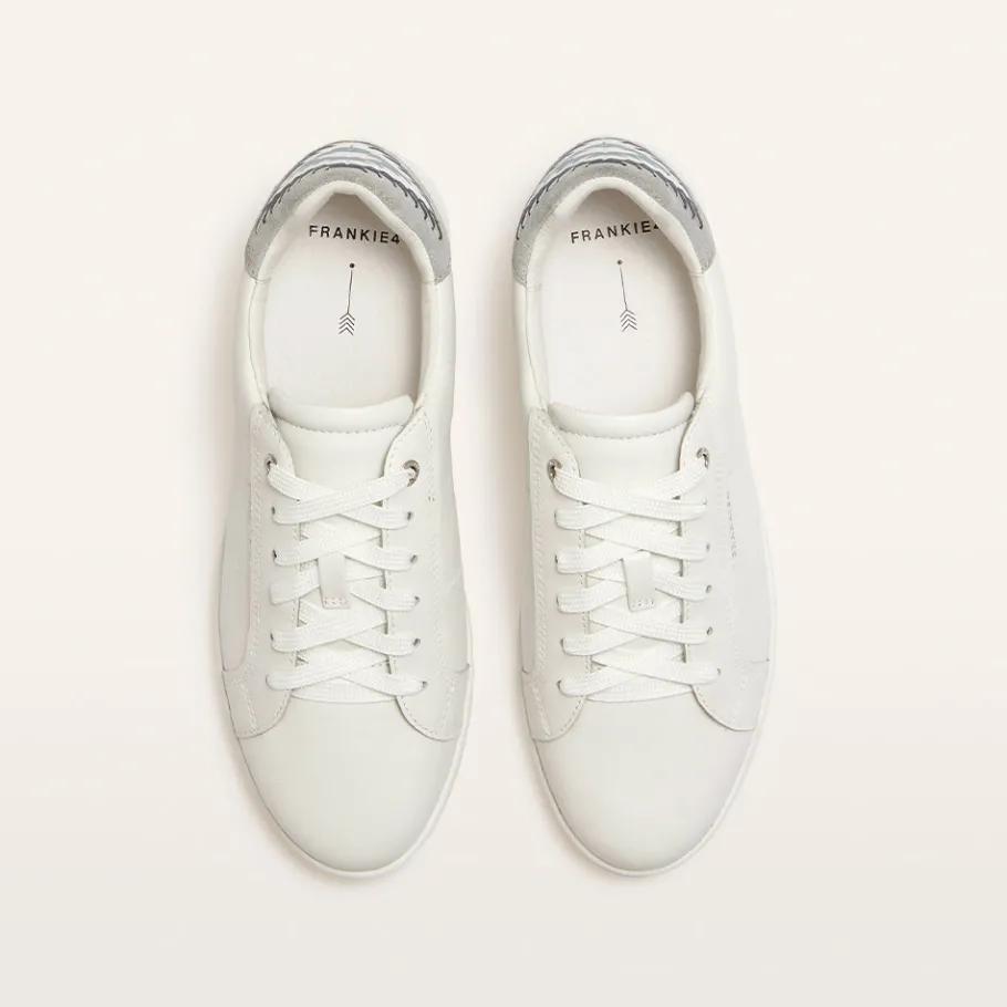 FRANKIE4 White Sneakers-Jackie V