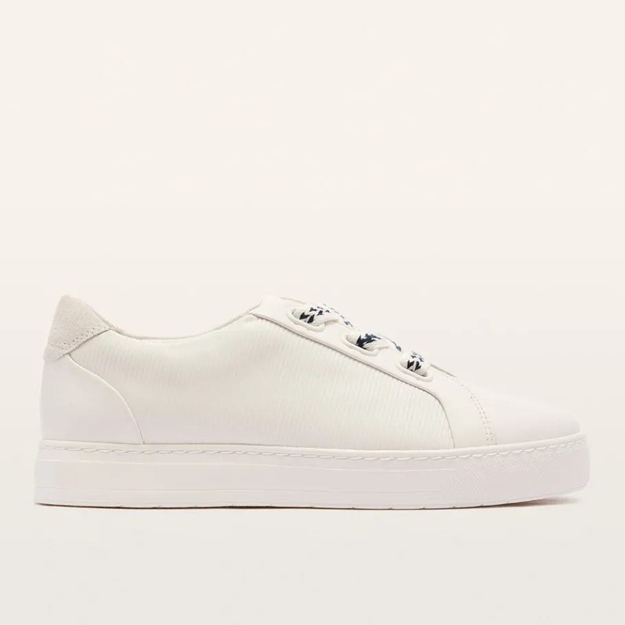 FRANKIE4 White Sneakers-Mya II Emboss