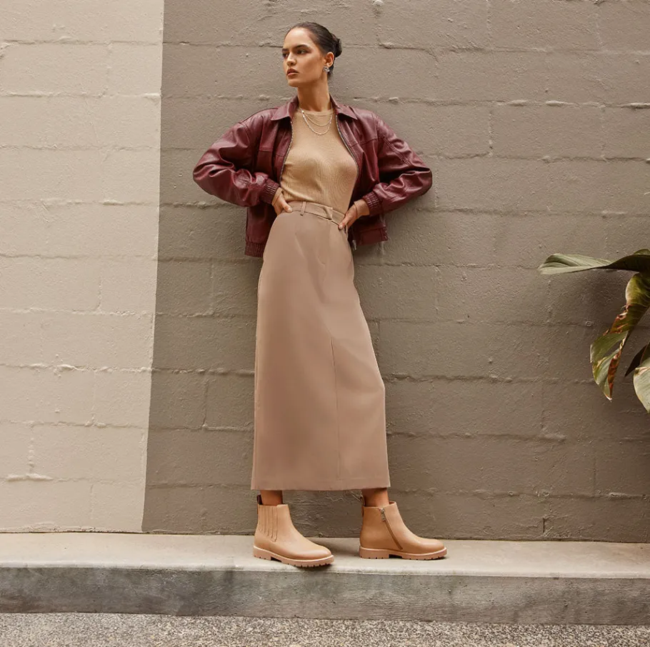 FRANKIE4 Flat Boots|Ankle Boots-Sage